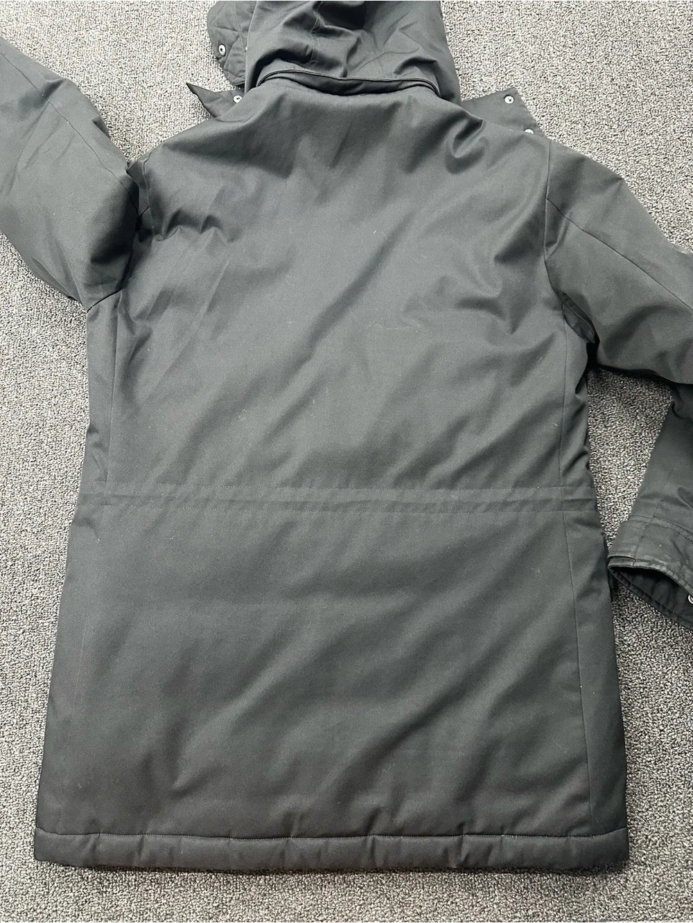 Brooks Brothers Duck Down Parka Coat Sz M Hooded Black